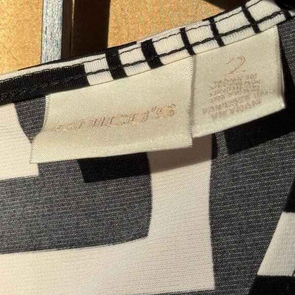 Chico’s Women’s Top Bundle Size 2 | Floral Stripe Abstract Prints Lot 6 items - Picture 9 of 13